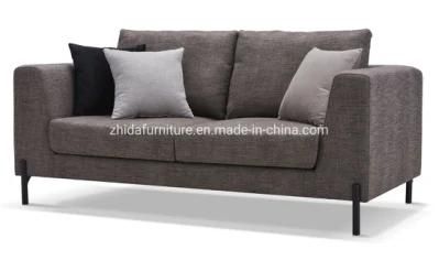 Hotel Furniture Modern Grey Sectional Fabric Sofa with Armrest Cabinet