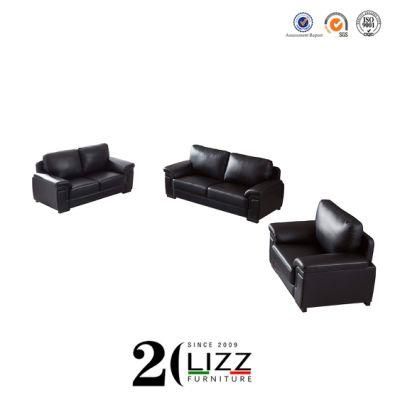 Promotion Top Grain Genuine Leather Office / Living Room Home Sectinal Couch 1+2+3 Furniture Set