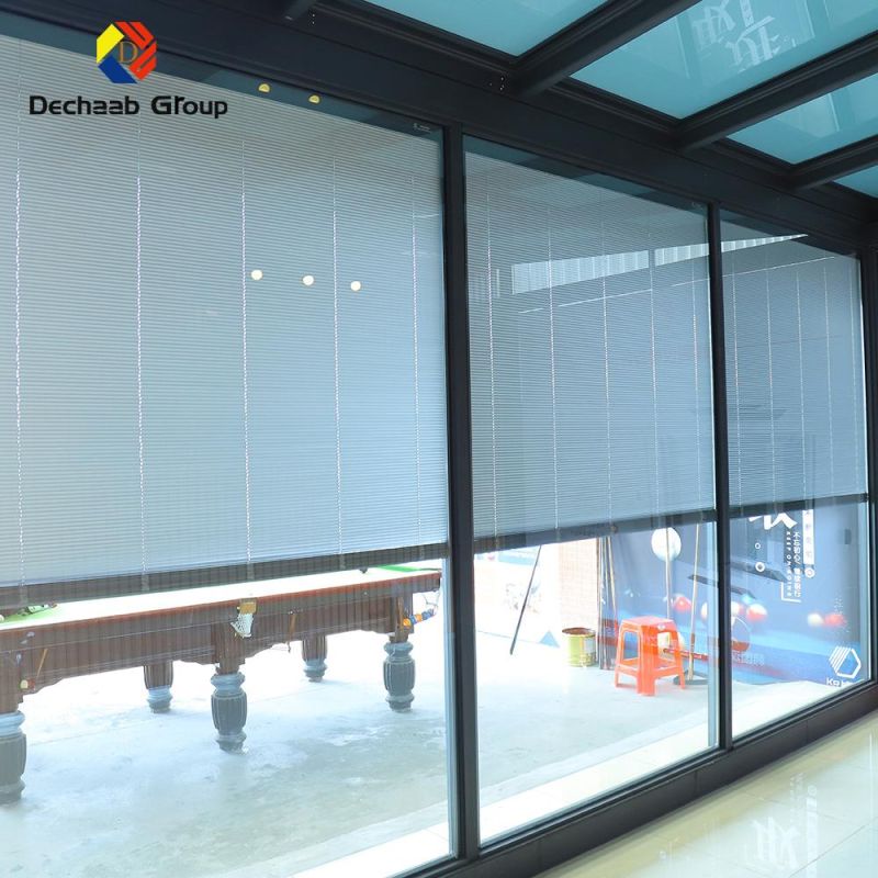 Louver and Shutter Window Blind with Glass for House Window_Design and Commercial Use