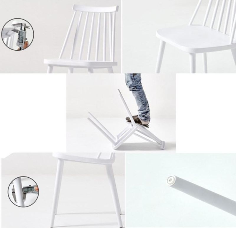 Modern Household Restaurant Plastic Windsor Dining Chair and Table
