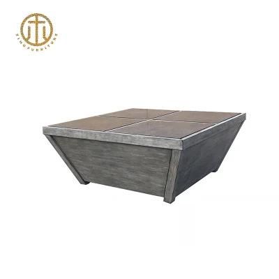 Decorative Square Modern Solid Wood Coffee Table with Wholesale Vietnam Manufacturer
