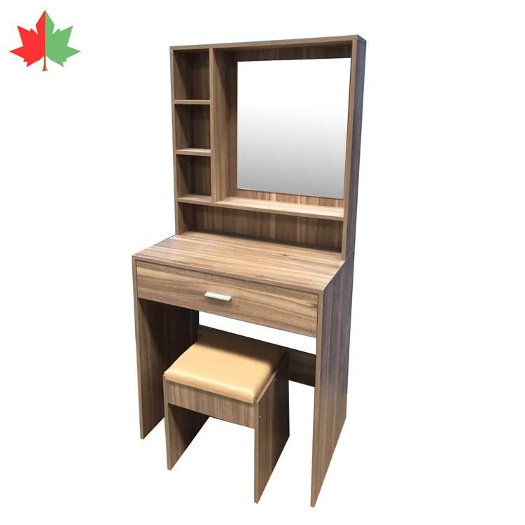 Simple Modern Furniture Dressing Table with Mirror and 1-Drawer for Bedroom Customized
