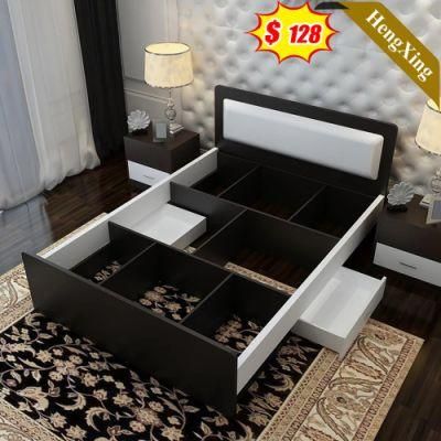 Wooden Home Furniture Modern Luxury King Size Bed with Drawers