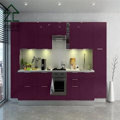 High Gloss Modern Design with PVC Doors Kitchen Cabinet