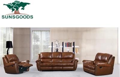 Modern Designsleisure PU Leather Home Furniture Genuine Leather Corner Sofa