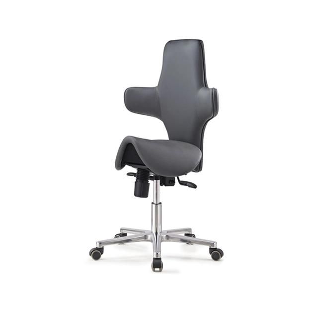 PU Leather Saddle Seat Ajustable Salon Office Chair 2 Years Hydrolytic Resistance