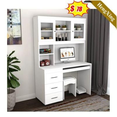 Nordic Style Wooden Modern Design Office School Furniture White Color Storage Drawers Cabinet Computer Study Table
