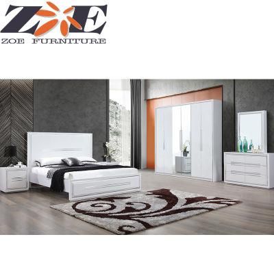 Foshan Modern MDF High Gloss PU Painting Bedroom Furniture Set