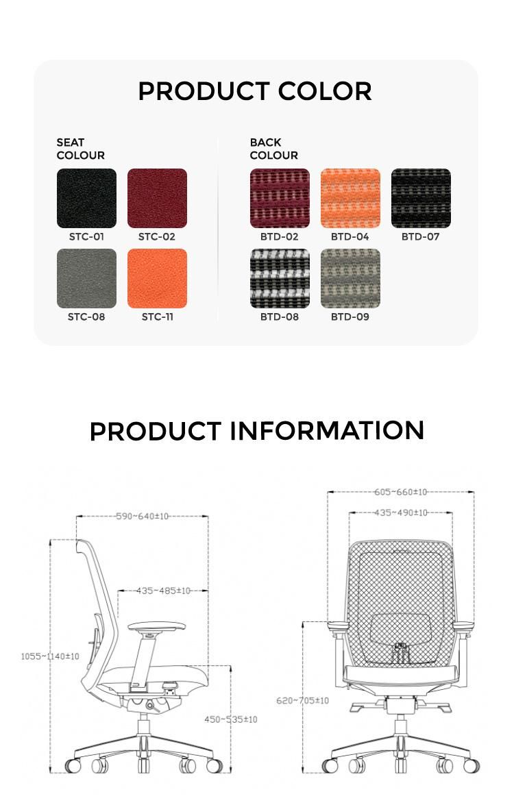 China Manufacture Wholesale Office Furniture Modern Swivel Mesh Ergonomic Office Chair