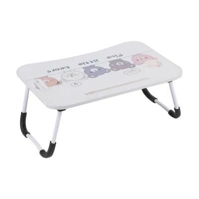 Cartoon Pattern Table for Kids Folding Laptop Table Serving Bed