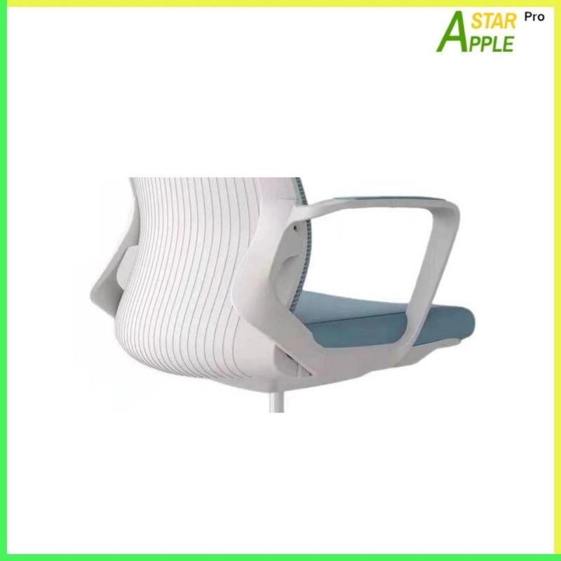 Elegant White Furniture as-B2122wh Computer Chair with Fabric on Armrest