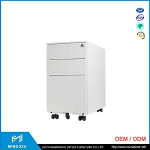 Mingxiu Modern 3 Drawer White Mobile Pedestal File Cabinet
