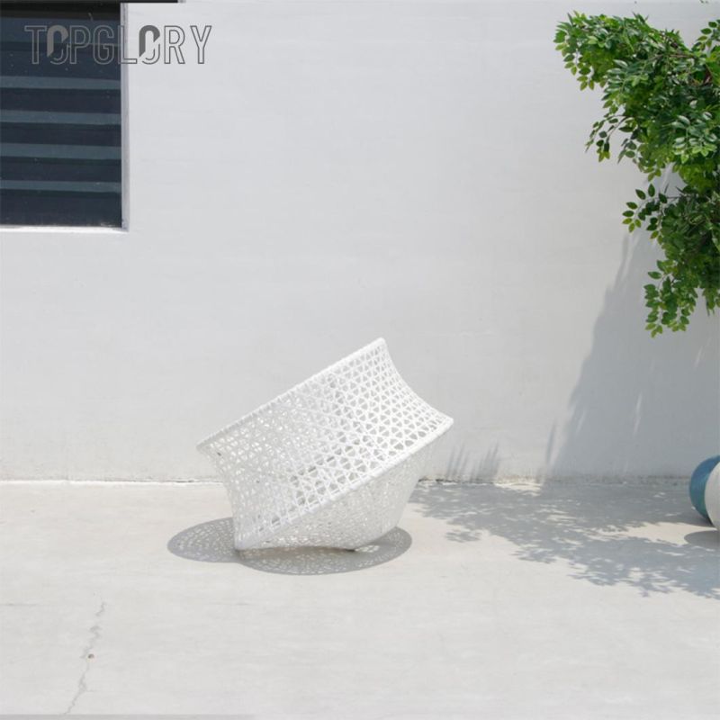 Tumbler 360-Degree Rotating Aluminium Material Frame Rattan Outdoor Leisure Gyro Chair