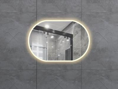 Oval Bathroom Mirror LED Smart Furniture Vanity