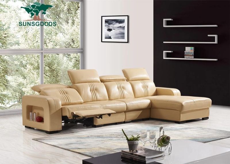 Wholesale Modern Furniture Real Leather Sofa Living Room Genuine Leather Chinese Sofa