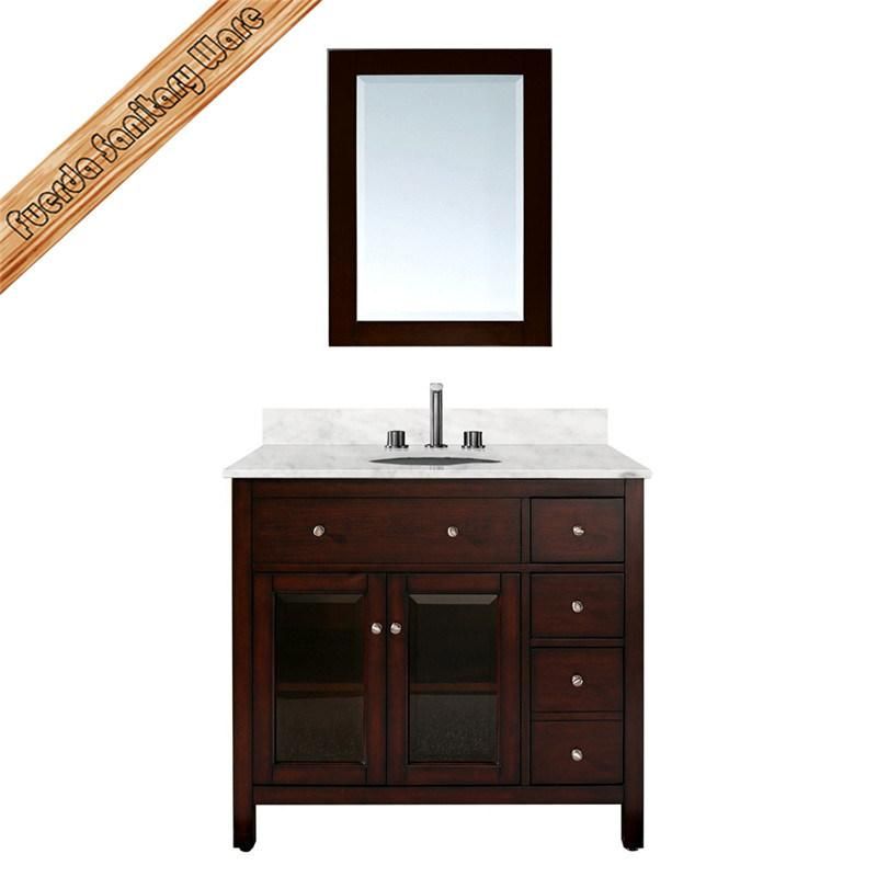 Modern Solid Wood Bath Cabinet Bath Furniture Fed-1008