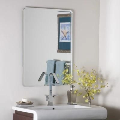 5mm Wall Mounted Home Decorative Bevel Edge Frameless Bathroom Mirror