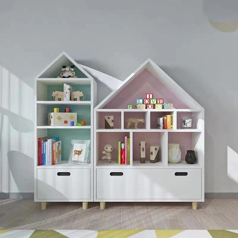 Simple Style Living Room Furniture Baby Items Products Kids Bedroom Sets House Shape Bookcase