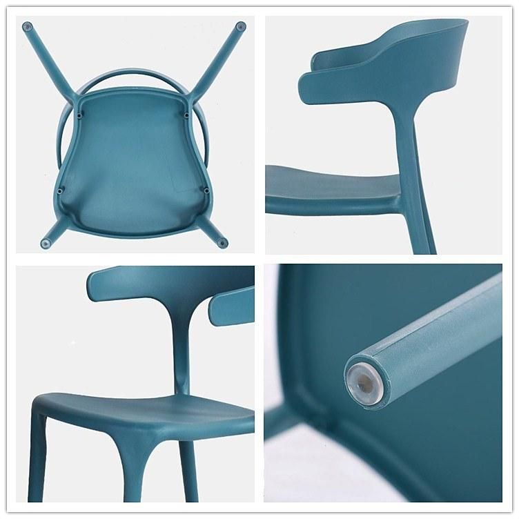 Free Sample Strong Durable Modern PP Plastic Chairs Garden Chair Outdoor Furniture Backrest Waterproof Plastic Garden Chair