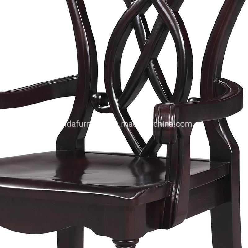 Armrest Hotel Chinese Restaurant Dining Furniture Dining Chair