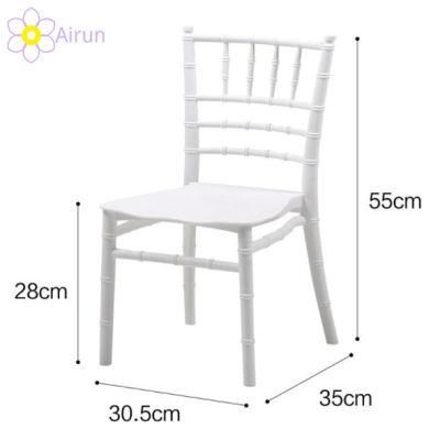 Hot Sale Stackable White Plastic Kids Tiffany Chiavari Chairs for Children Party