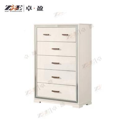 Modern High Gloss White Paining Drawer Chest for Home Furniture