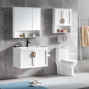 Modern PVC Bathroom Vanity with Ceramic Basin
