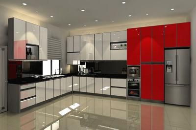 Modern Dampproof Modular Alloy Aluminium Kitchen Cabinet