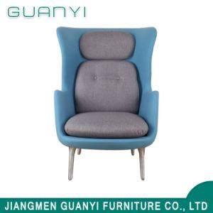 Modern Recliner Leisure Chair / French Blue Grey Lounge Chair