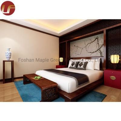 Elegant Fresh Style Design Hotel Room Furniture with Ottoman