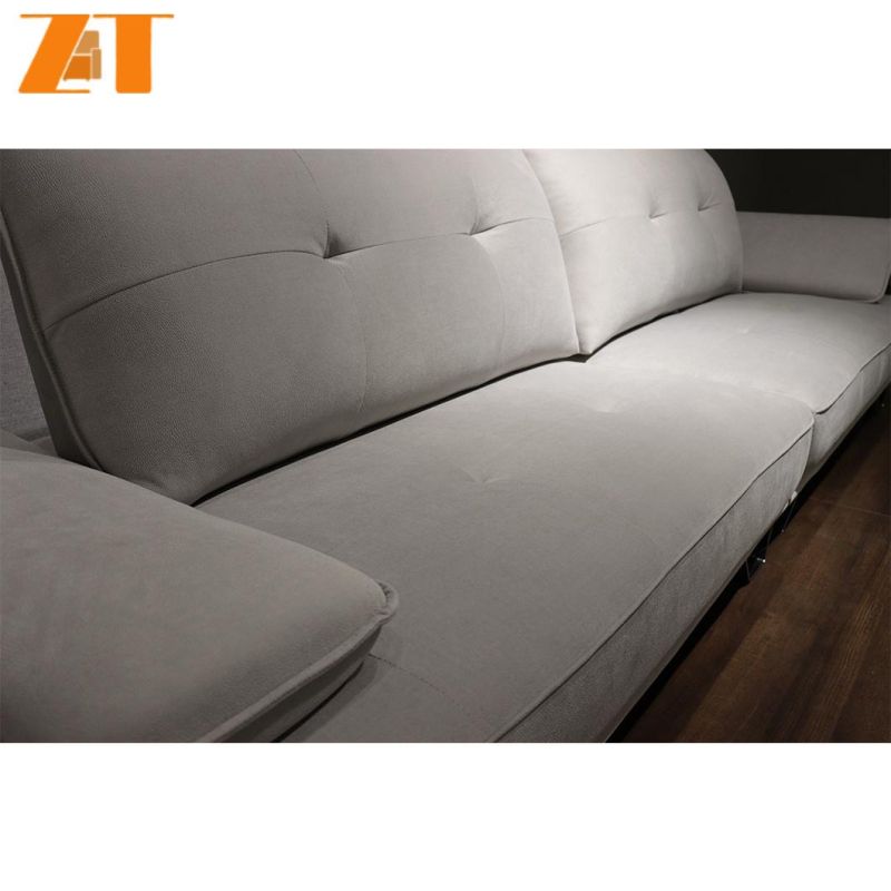 Custom Wholesale Interior Furniture White Casual Simple Fabric Sofa