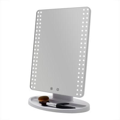 Room Table Vanity Makeup Compact Mirrors with LED Lighted