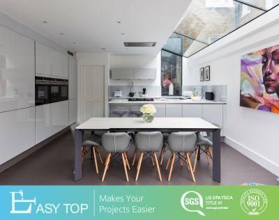 U-Shaped Lacquer Modern Home Furniture DIY High Gloss Villa Kitchen Cabinets