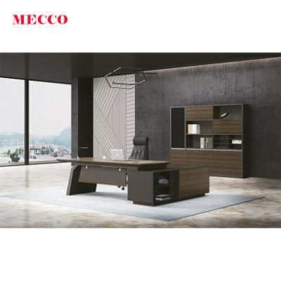 Luxury Furniture Modern Wood Design Home Executive L Shaped CEO Office Table
