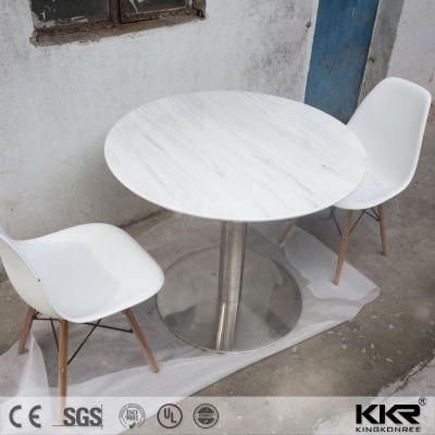Cut-to-Size White Round/Square Dining Table and Chairs
