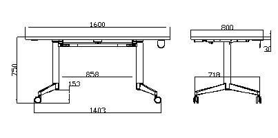 Quality Assurance Swivel Meeting Computer Conference Office Folding Desk