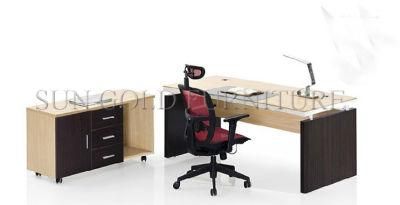 (SZ-ODL312) Wooden Modern Color Executive Office Desk with Vice Cabinet