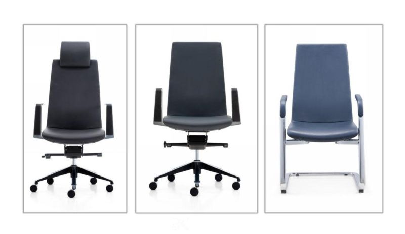 Wholesale Modern Swivel Chair Adjustable MID-Back Ergonomic Leather Executive Office Chair