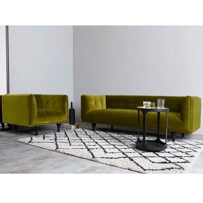 Green Modern Design Lounge Fabric Home Furniture Couch Living Room Sofa