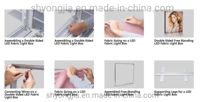 High Quality Seg Tension Fabric LED Light Box Display Stands