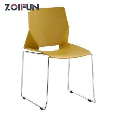 White Yellow China Factory Dormitory Relax Dining School Home Life Family Stacking PP Furniture