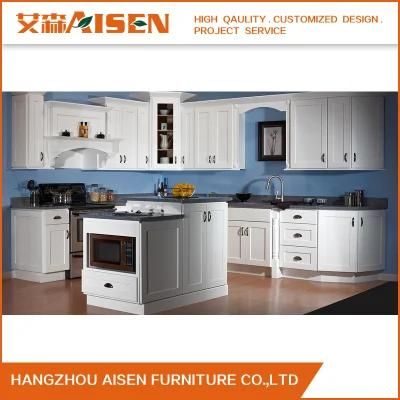 2019 North America Modern Linear Style Wooden Board Lacquer Kitchen Cabinet Furniture