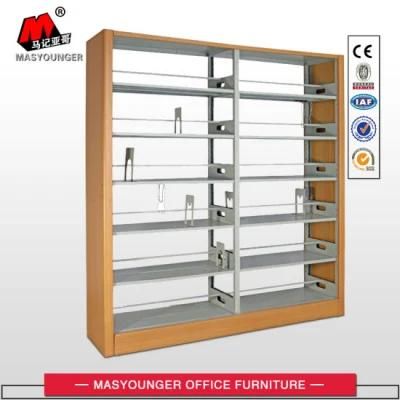Double-Pile Double-Side Steel Book Shelf Library Office Bookcase