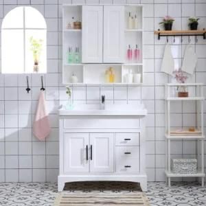 European Modern PVC Bathroom Vanity with Floor Mounting