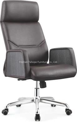 Modern Luxury Office Furniture Ergonomic Design Leather Upholster Manager Executive Chair