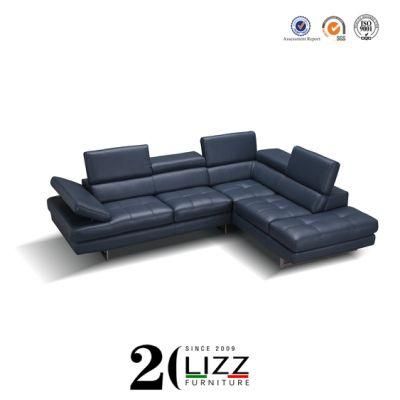 Commercial Office Furniture Leisure Corner Leather Sofa