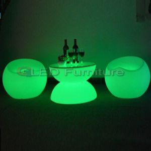 Rechargeable 16color Changing LED Table Plastic Illuminated Cafe Table