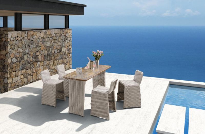 Modern High Quality PE Rattan Garden Aluminium Weaving Outdoor Bar Furniture