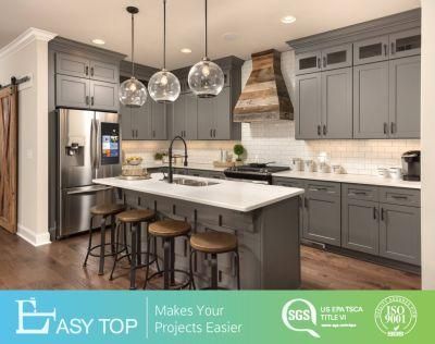 Professional Design Cupboard Grey Shaker Wood Kitchen Cabinet