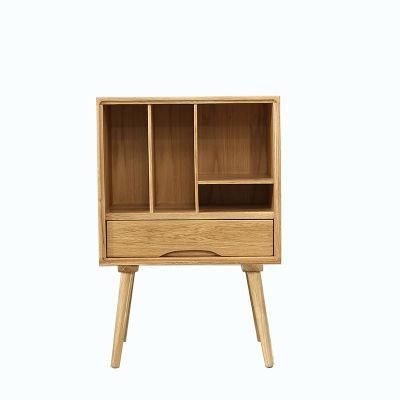 American Minimalist Modern Magazine Cabinet with Drawer Locker 0052